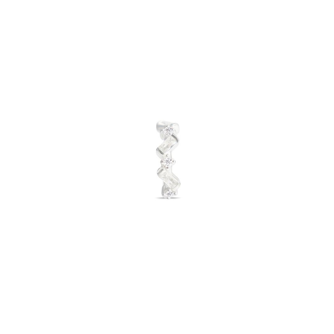 PIERCING FAKE LISO LAP PEDRAS IRREGULARES 3,6MM X 1,2CM