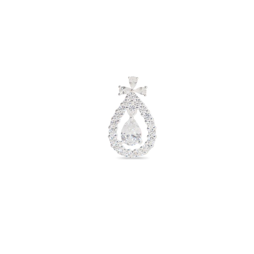 PING LISO LAP GOTA COM PEDRA CENTRAL 1,2CM X 2CM