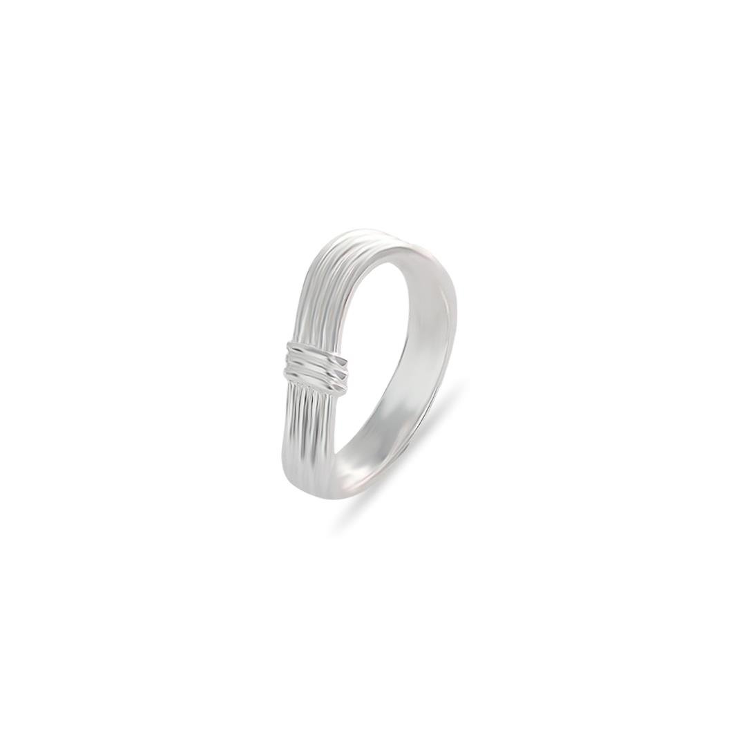 ANEL LISO ONDULADO 3 LINHAS RELEVO 6MM