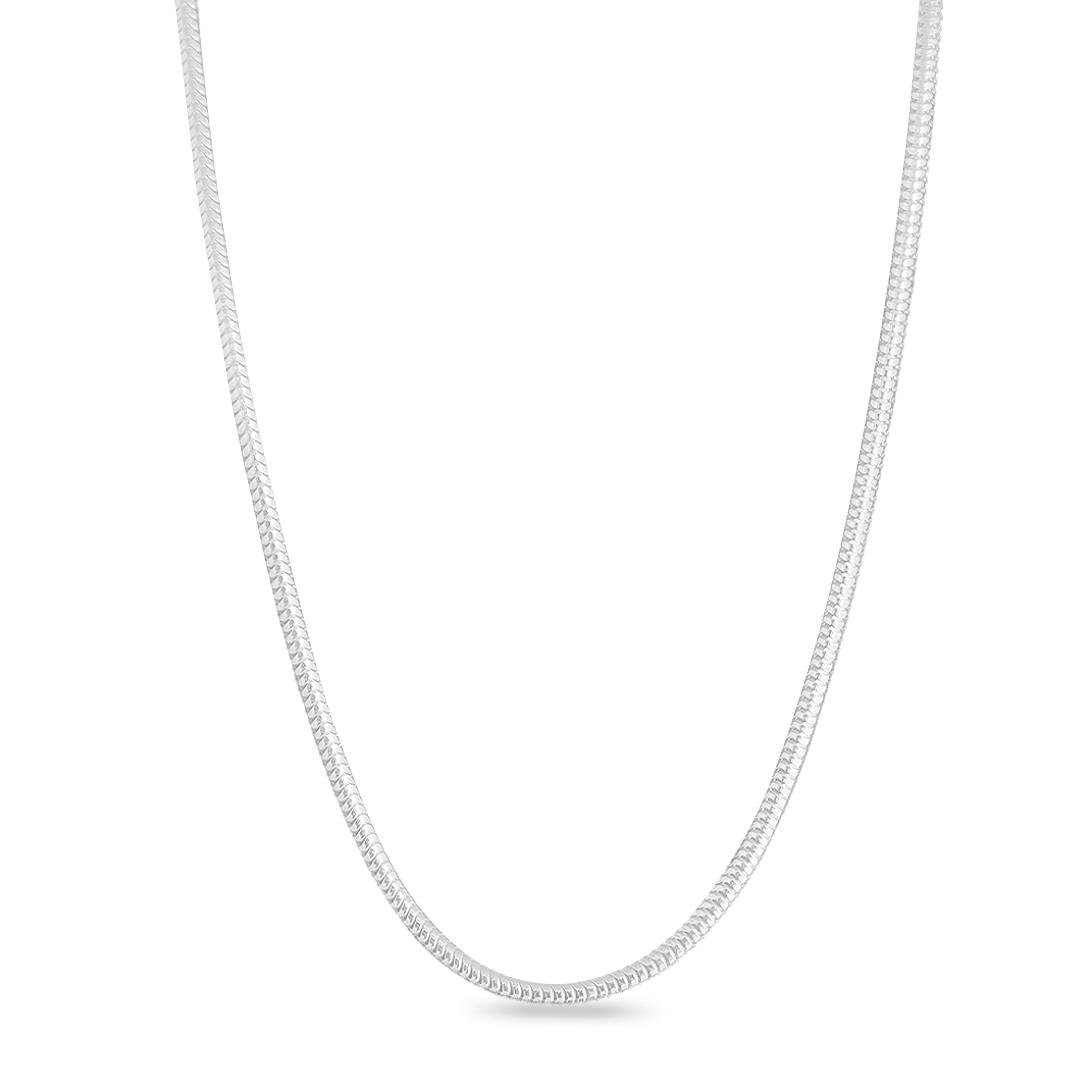 CORRENTE LISA RABO DE RATO 2,4MM X 45CM