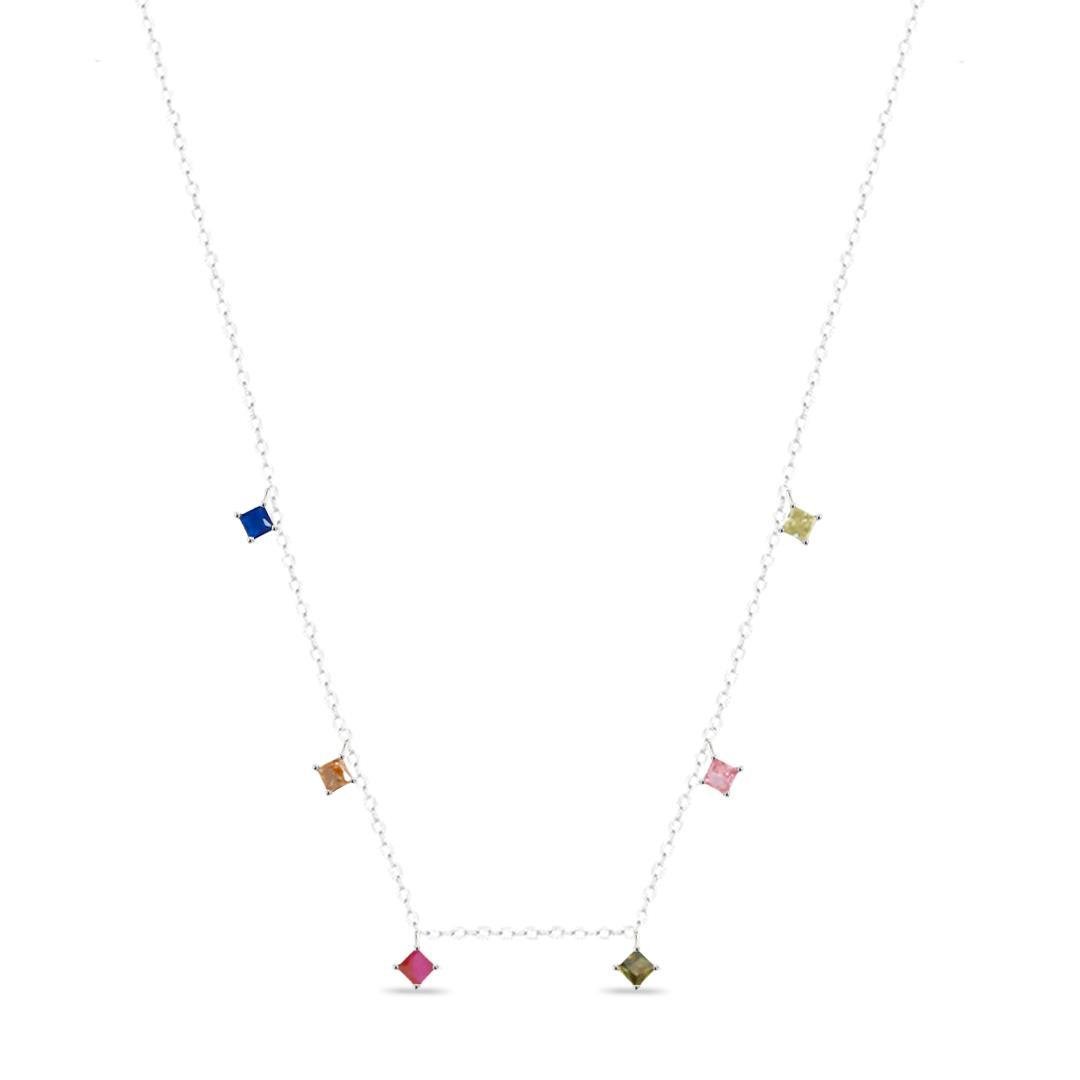 COLAR LISO LAP QUADRADOS 40CM+EXT