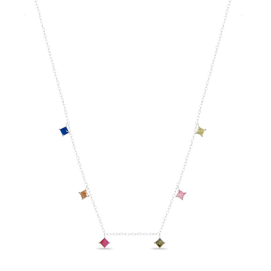 COLAR LISO LAP QUADRADOS 40CM+EXT