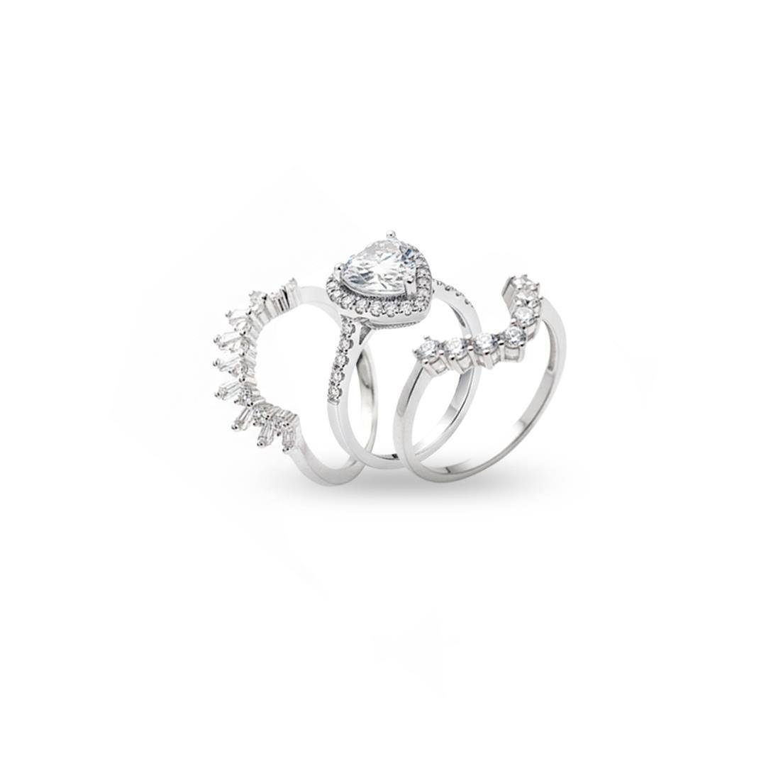 ANEL LISO LAP TRIO CORAÇÃO CONTORNADO 1,7CM