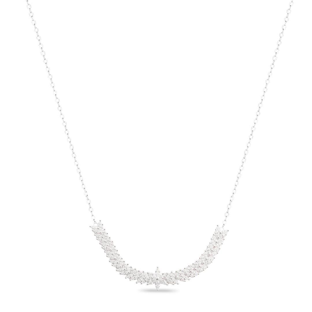 CHOCKER LISO LAP FOLHAS COM FLOR CENTRAL 35CM+EXT