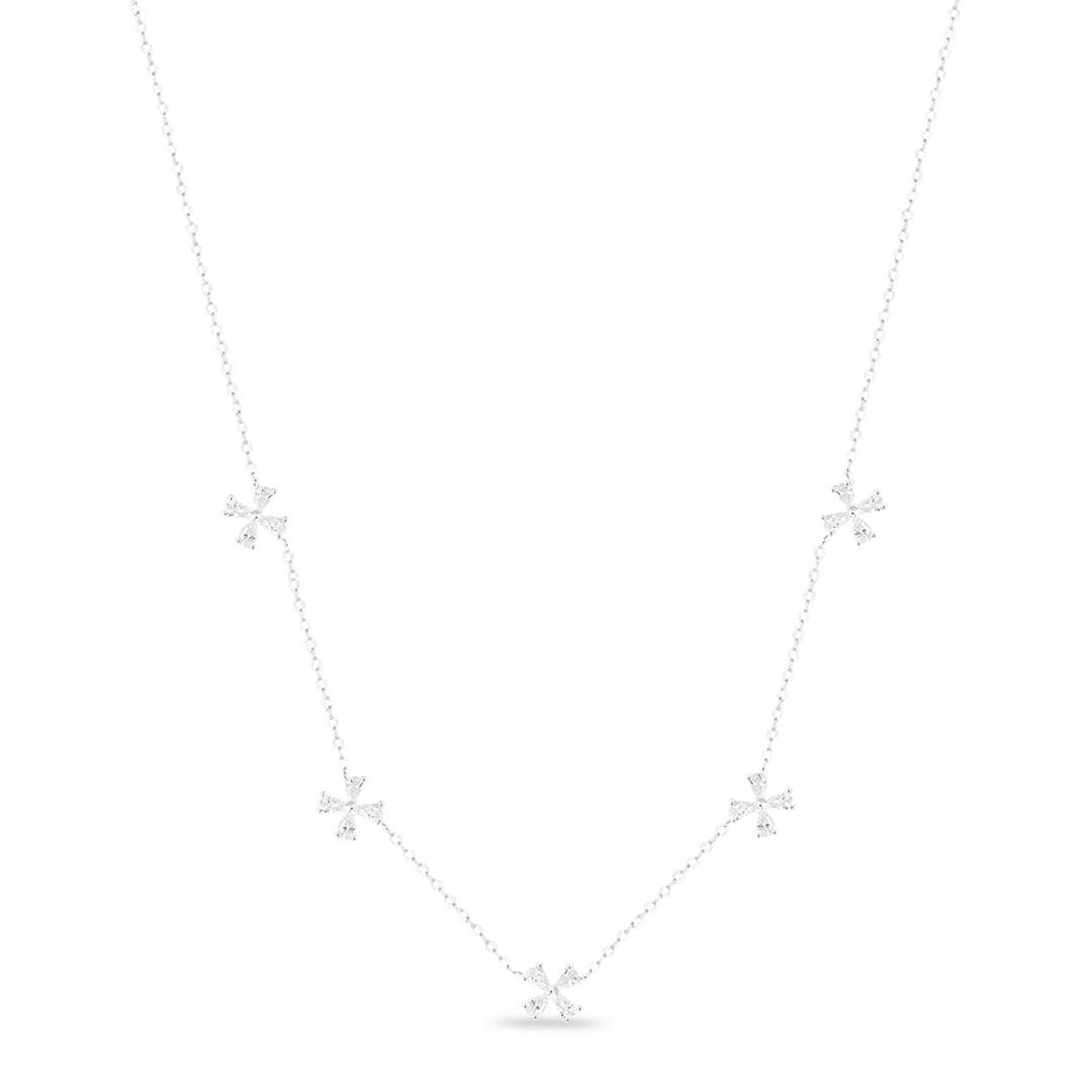 COLAR LISO LAP 5 FLORES 40CM+EXT