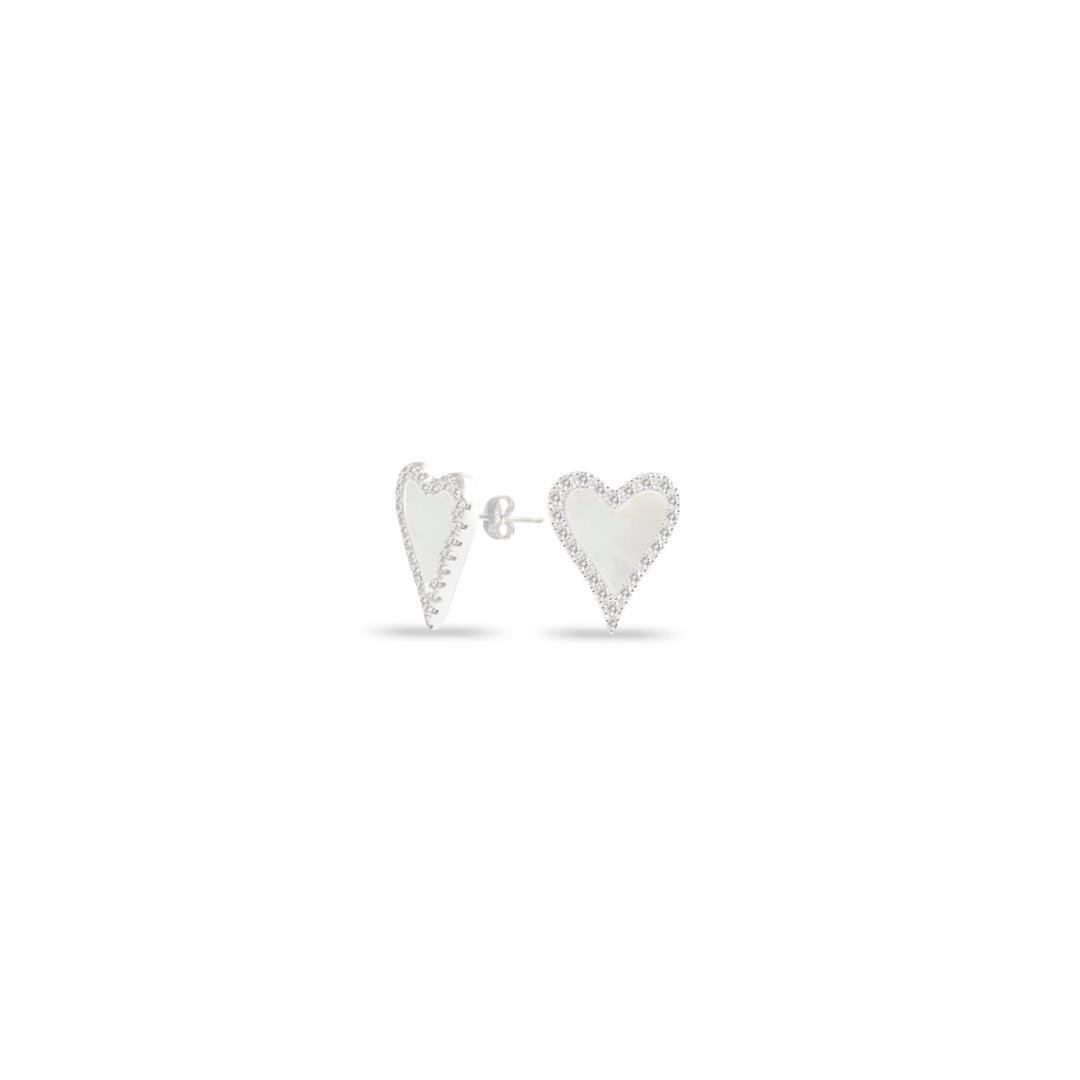 BR LISO LAP CORAÇÃO LONGO MADREPEROLA CONTORNO CRAVEJADO 1,1CM