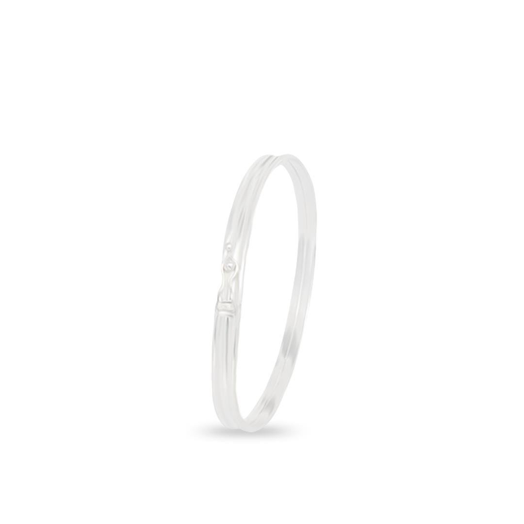 BRACELETE LISO ARO QUADRADO 3 FIOS 5MM