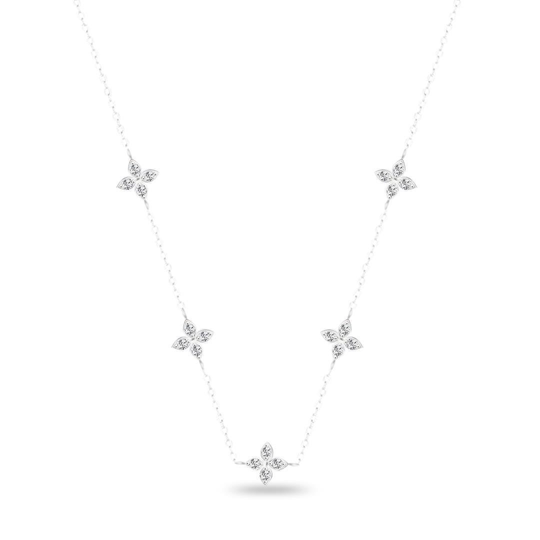 COLAR LISO LAP FLORES 40CM + EXT