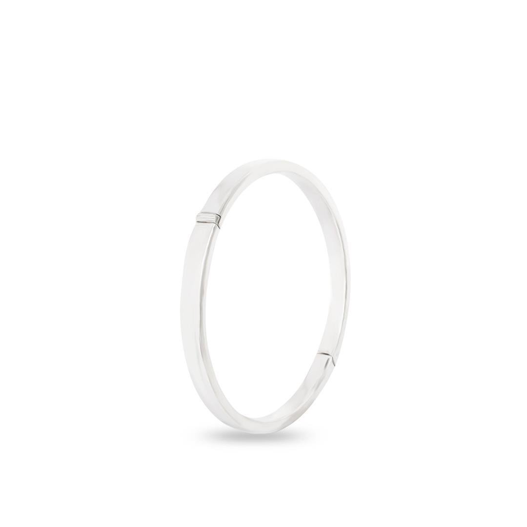 BRACELETE LISO OCO REDONDO ARO RETANGULAR 5,5MM