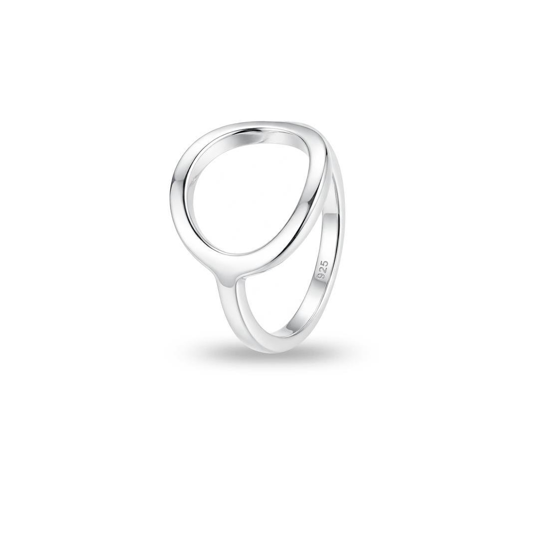 ANEL LISO CÍRCULO VAZADO 