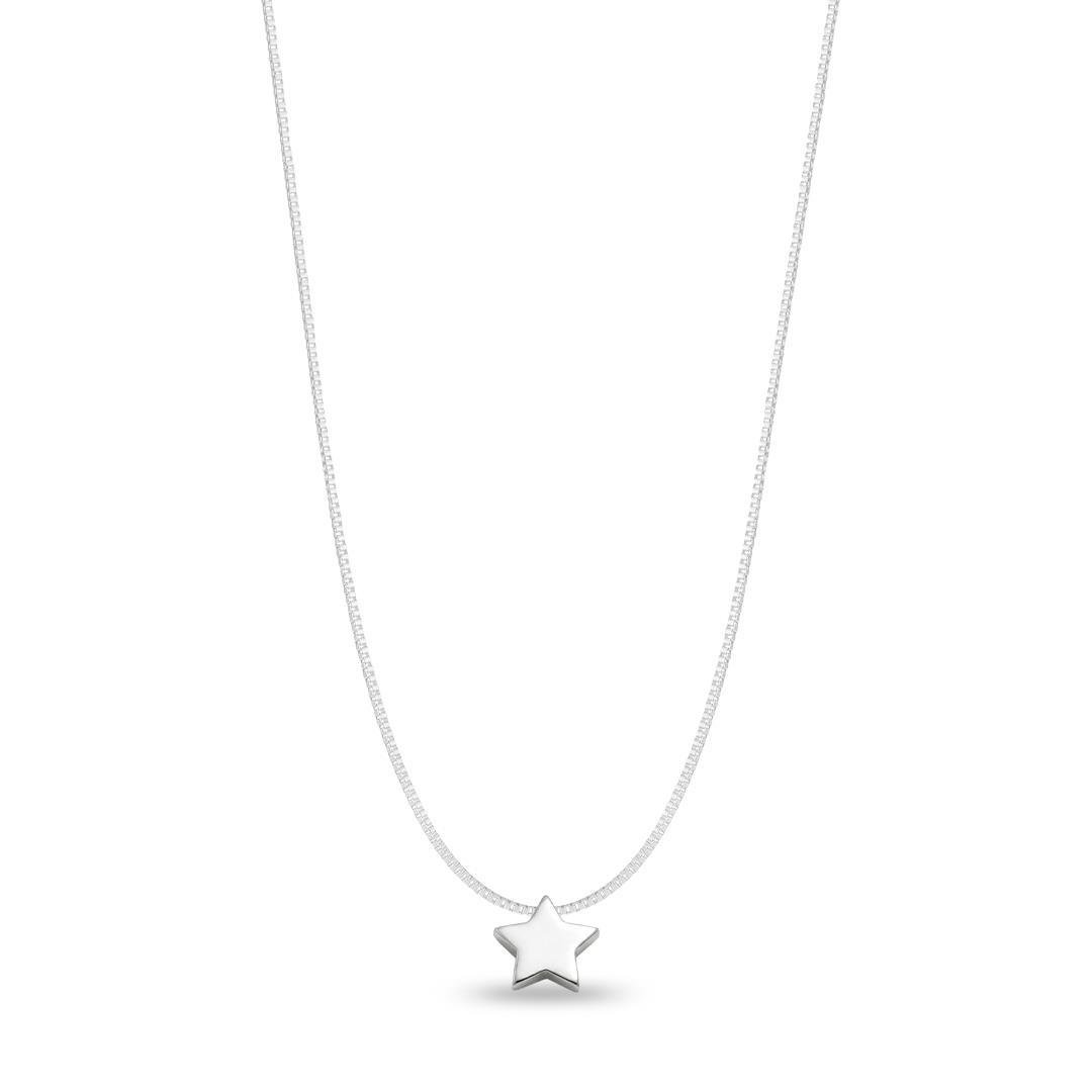 COLAR LISO ESTRELA LATERAL VAZADA 1CM X 45CM