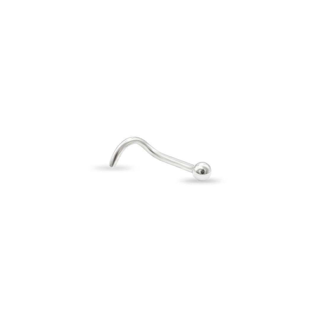 PIERCING NARIZ LISO BOLINHA 1,7MM