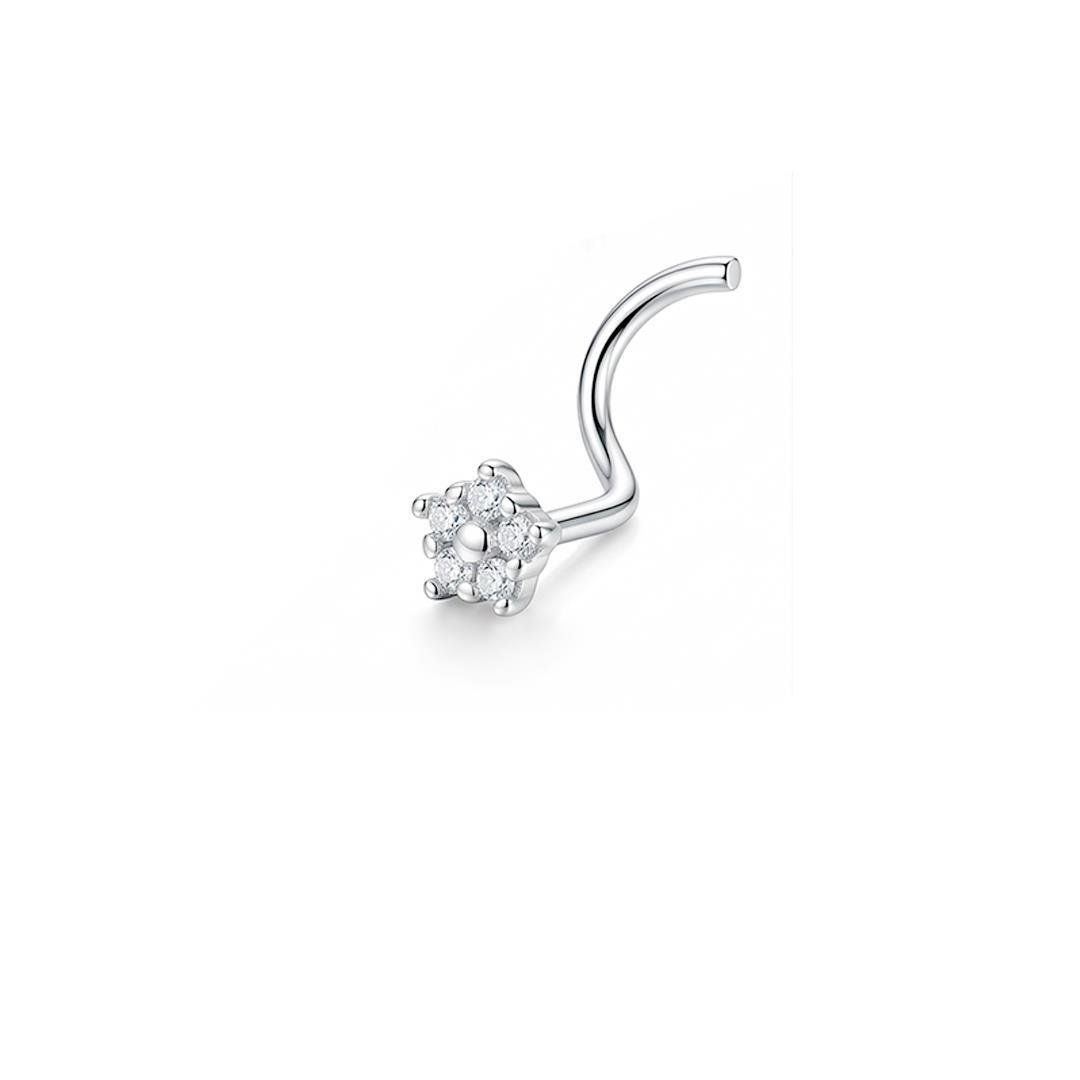 PIERCING NARIZ LISO LAP FLOR 3MM