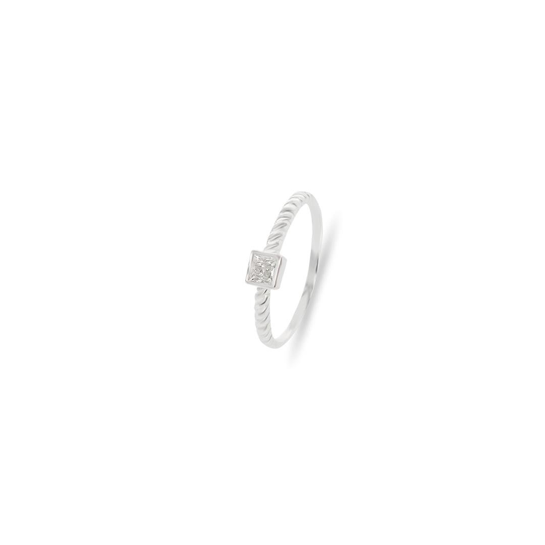 ANEL LISO LAP PTO DE LUZ QUADRADO TRABALHADO 3MM 