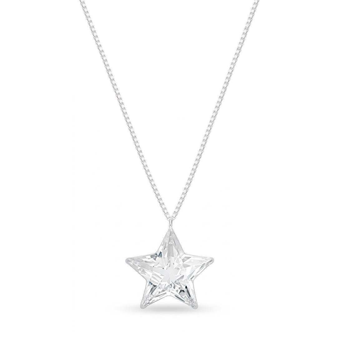 COLAR LISO LAP PONTO DE LUZ ESTRELA 7MM X 40CM