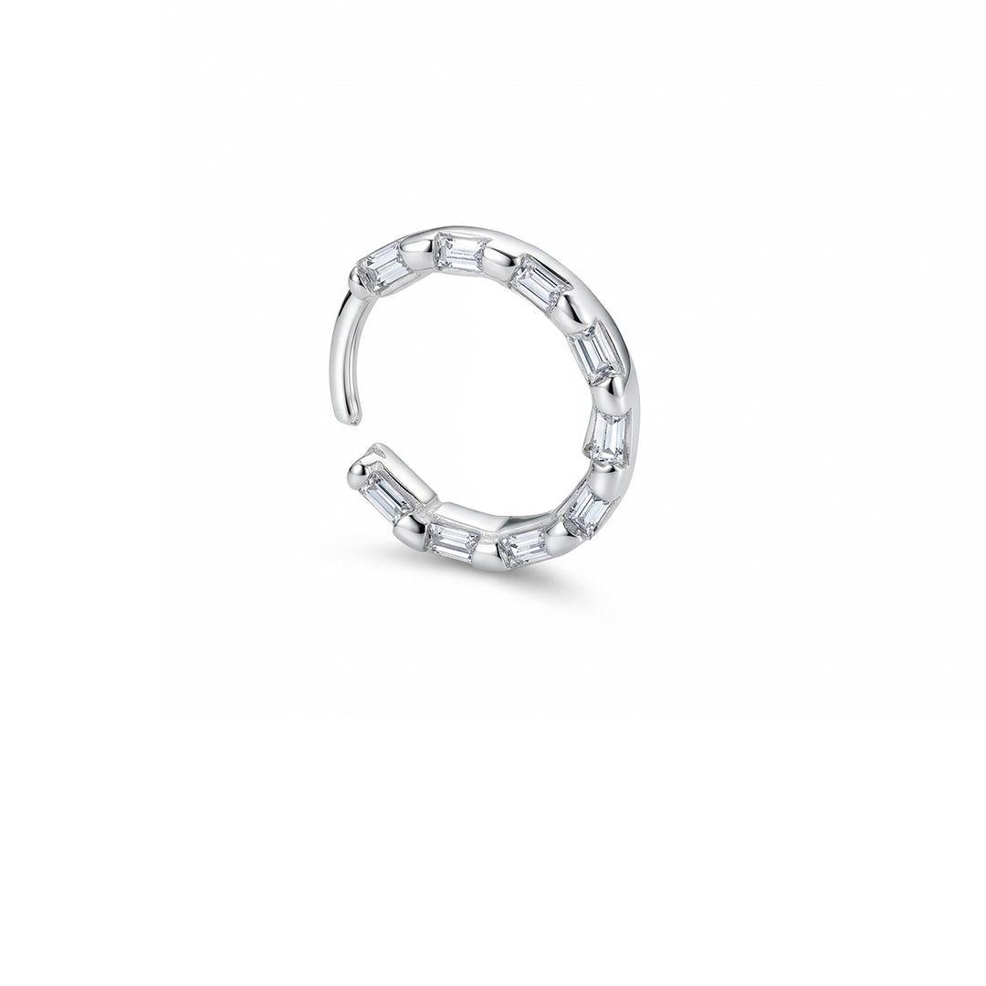 PIERCING LISO LAP PEDRAS RETANGULARES 9MM