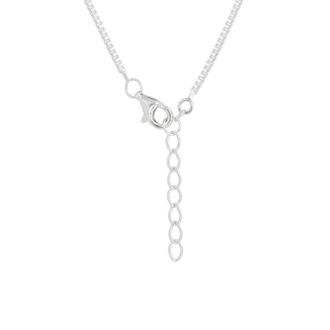 COLAR PONTO DE LUZ MOISSANITE 6MM X 40+5CM COM RÓDIO