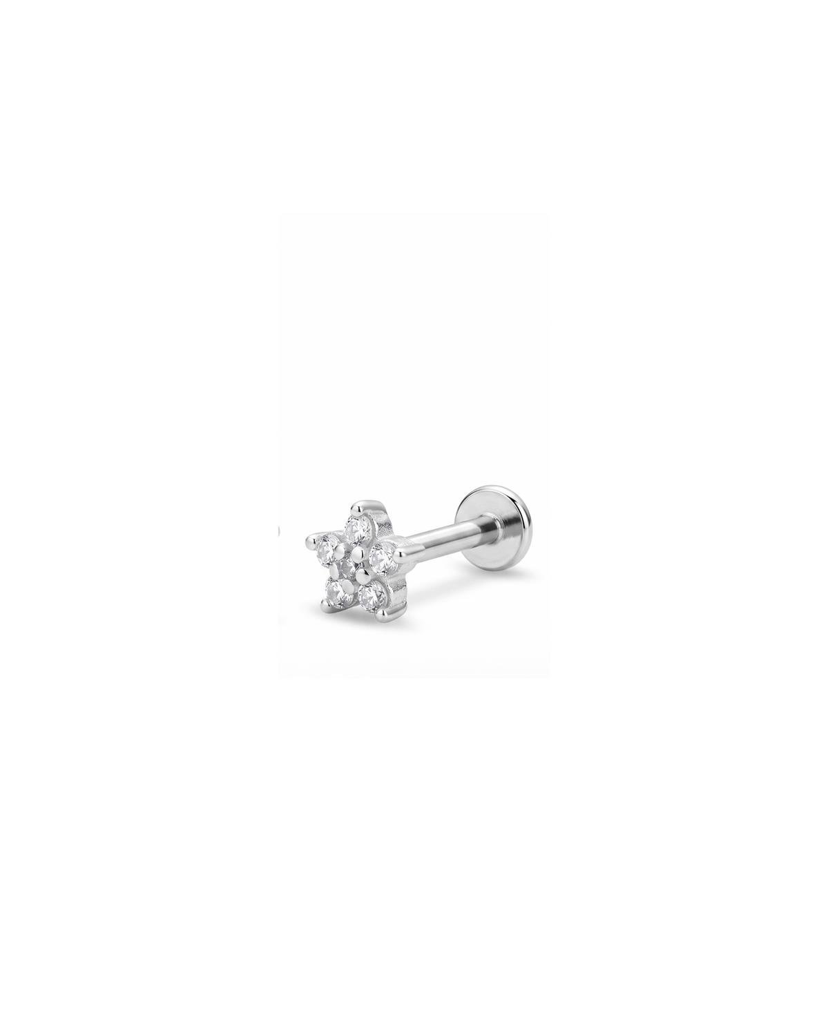 PIERCING LISO LAP FLOR 5 PÉTALAS 4MM