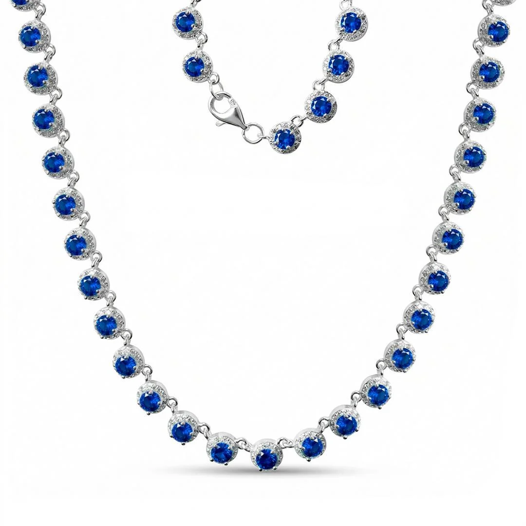 COLAR LISO LAP PEDRAS REDONDAS 5,3MM 40CM