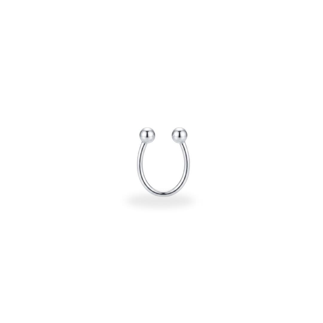 PIERCING FAKE LISO DUAS BOLAS 10MM